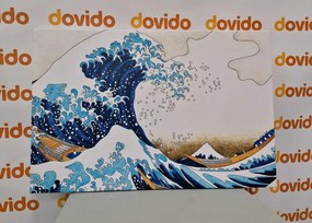 Stampa su tela – Riproduzione La grande onda di Kanagawa - Katsushika Hokusai