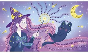 Atelier per bambini midi - Pittura con mini strass - Magia e unicorni