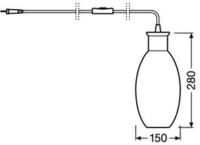 Ledvance - Lampada da tavolo GRAPE 1xE27/40W/230V