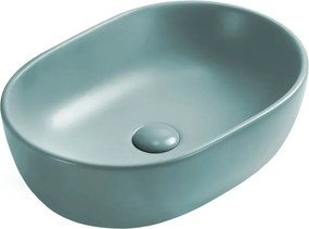 Mexen Viki lavabo da appoggio 48 x 35 cm, verde chiaro opaco - 21054848