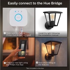 Philips - Applique da esterno INARA Hue 1xE27/7W/230V Wi-Fi IP44