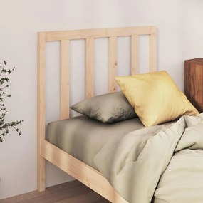 Testiera per letto 106x4x100 cm in legno massello di pino