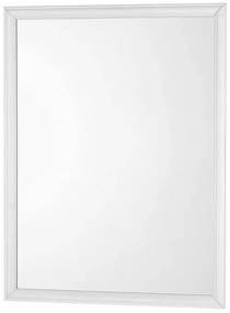 Specchio bagno 66x86 cm cornice bianca e installazione reversibile