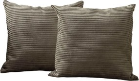 Federe decorative in set in velluto a coste 2 pz 43x43 cm – Mioli Decor