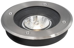 Set di 6 faretti da terra moderni in acciaio AR70 orientabili IP65 - Delux