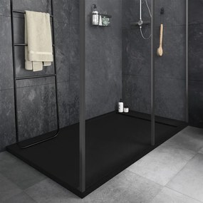 Piatto doccia ultrasottile SENSEA in resina Neo 90 x 160 cm nero