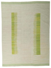 Kilim Tappeto 370x270 Beige (Iran) Tessuto A Mano