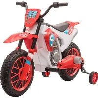 Moto Elettrica per Bambini 6V Motocross Rossa