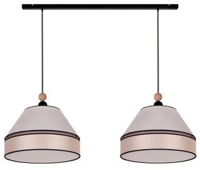 Duolla - Lampadario a sospensione con filo AVIGNON 2xE27/15W/230V beige