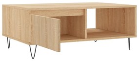 Tavolino da Salotto Rovere Sonoma 90x60x35 cm Legno Multistrato