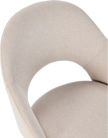Sedie da pranzo in set beige in imbottito 2 pz Lia – Marckeric