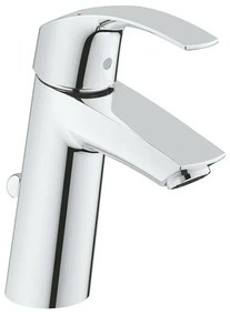 Miscelatore lavabo cromo Grohe Eurosmart con piletta taglia M