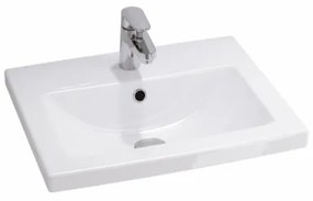 Cersanit S801-153-DSM - Mobile bagno sospeso con lavabo LARA COMO noce