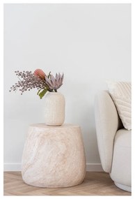 Tavolino rotondo in pietra ø 47,5 cm Bonn – House Nordic