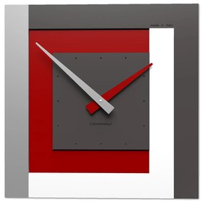 CalleaDesign Clock40 orologio da parete – rubino cm 40 x 40