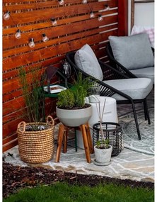 Sedia da giardino nera North - Bonami Selection