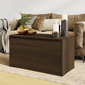 Cassapanca rovere marrone 84x42x46 cm in legno ingegnerizzato