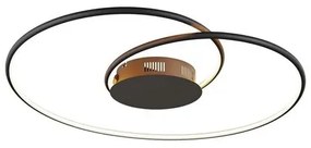 Joline LED Plafoniera Ø70 Black - Lindby