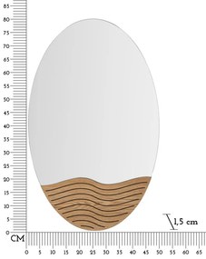 Specchio murale Lines elegante cm 50x1,5x80