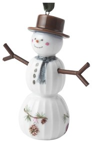 Decorazione per albero di natale in porcellana dipinta a mano ø 4 cm Hammershøi Snowman – Kähler Design