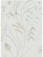 Florale Tapete Summer Harvest von Sanderson - Silver/ Chalk