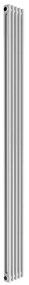Termosifone in acciaio tubolare 2 colonne 5 elementi interasse 1735 mm ERCOS Comby bianco