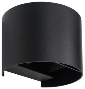 Applique Esterno Moderna Finn Alluminio Nero 1 Luce G9 Ip54