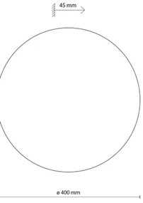 Applique LUNA 4xG9/8W/230V diametro 40 cm nero