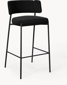 Sedia da bar imbottita in bouclé Samantha