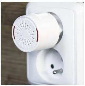 Campanello wireless da inserire nella presa 230 V con 1 batteria CR2032, bianco