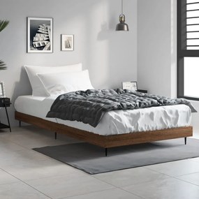 Giroletto Senza Materasso Rovere Marrone 90x200cm İn Truciolato /