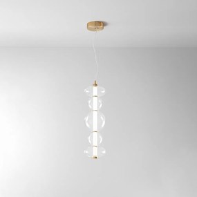 Sospensione Contemporanea Bubbles Metallo Oro Led Integrato 38W