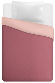Trapuntino 1 piazza e mezza double face rosa chiaro scuro