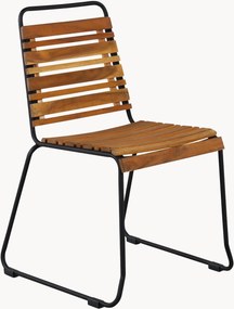 Set di 2 sedie da giardino impilabili in legno di acacia Bois