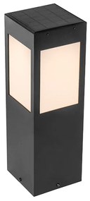 Lampada da terra per esterni nera 40 cm con luce dimmerabile e sensore solare - Charlotte