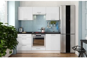 Cucina componibile CELESTE 180 cm, bianco lucido