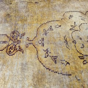 Tappeto dorato con motivi orientali Larghezza: 80 cm | Lunghezza: 150 cm