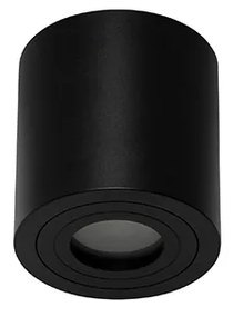 Faretto da bagno rotondo moderno nero - Capa