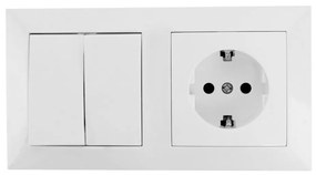 Aigostar - Interruttore di casa con presa 1x16A/250V