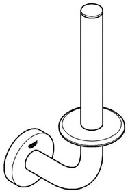 GROHE 41186DC0 - Portarotolo per carta igienica di riserva 116 x 232 mm acciaio inossidabile