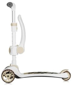 Lionelo - Monopattino 2in1 FRANKY bianco/beige per bambini