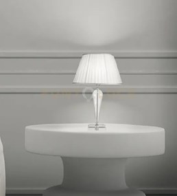 Lumetto ravel cristallo e cromo attacco e14 1 luce h. 29+17cm