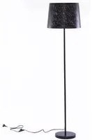 Lampada da Terra 35xH145 cm in Metallo Nero