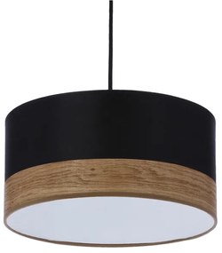 Lampadario a sospensione con filo PORTO 1xE27/60W/230V nero/marrone