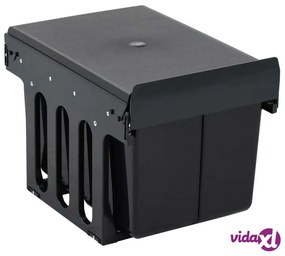 vidaXL Cestino Estraibile per Mobile Cucina Chiusura Ammortizzata 36L