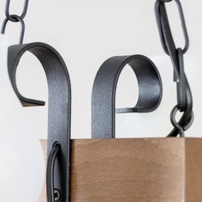 Brilagi - Lampadario a sospensione con catena QUEEN 2xE14/40W/230V faggio/noce