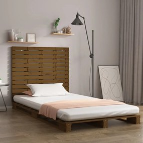 Testiera Da Parete Ambra 96x3x91,5 Cm İn Legno Massello Di Pino /