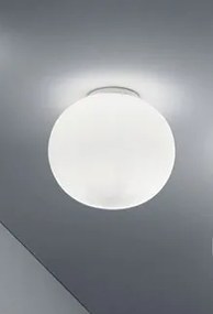 Flos Glo-Ball Ceiling/Wall Zero lampada 19 cm da soffitto/parete a luce diffusa in vetro opalino acidato bianco