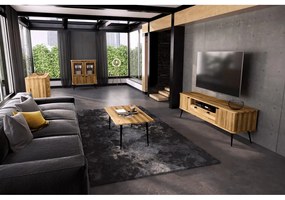 Tavolino in legno di quercia di colore naturale 90x90 cm Kula - The Beds