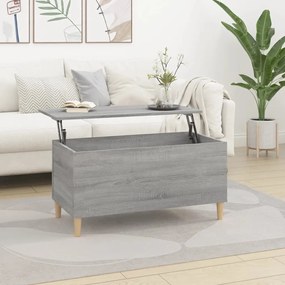 Tavolino Salotto Grigio Sonoma 90x44,5x45 Cm Legno Multistrato /